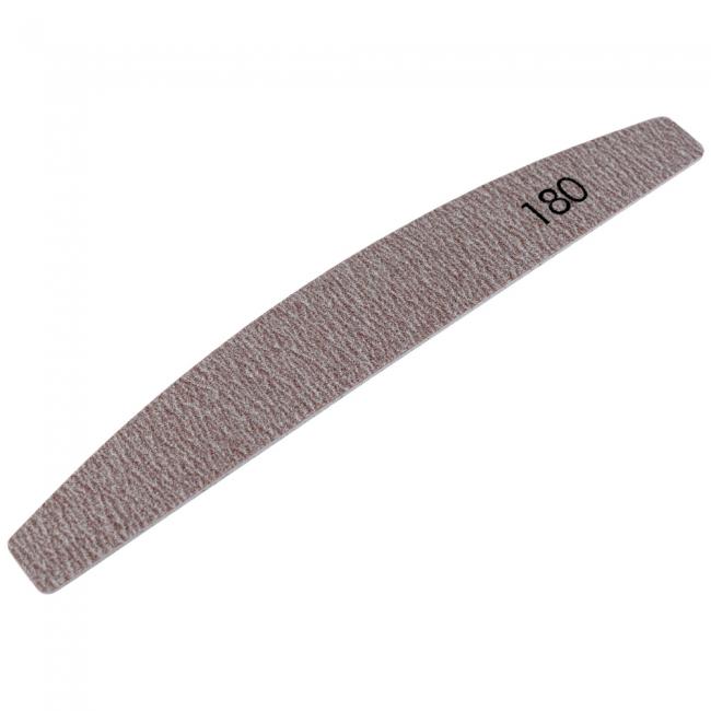 №181 Replaceable File «Crescent» 180 Grit (Color: Brown, Size 178/28 mm), 25pcs/pack